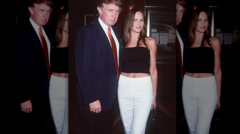 Donald Trump et Melania Knauss arrivent à une première de film