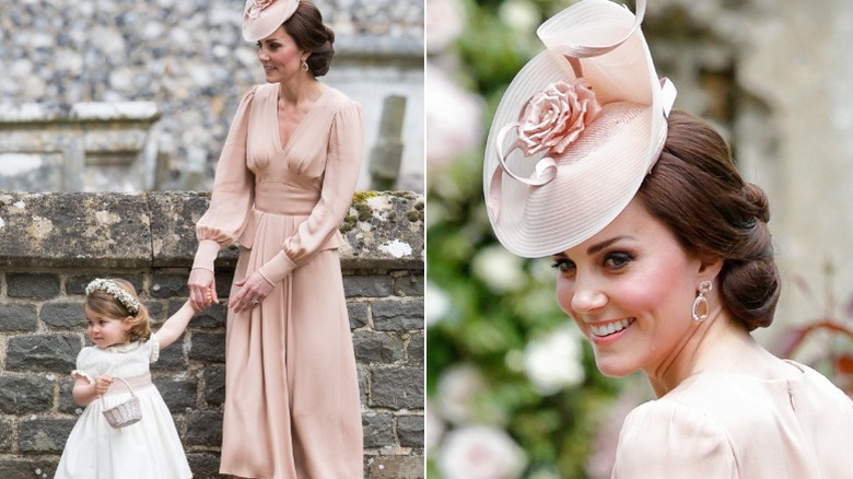 Kate Middleton avec sa fille Charlotte au mariage de Pippa Middleton