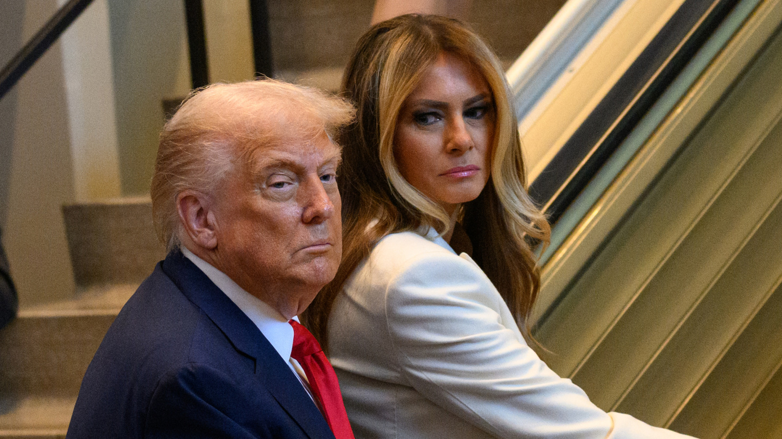 Rares sont les moments où Melania et Donald Trump avaient l'air heureux ensemble