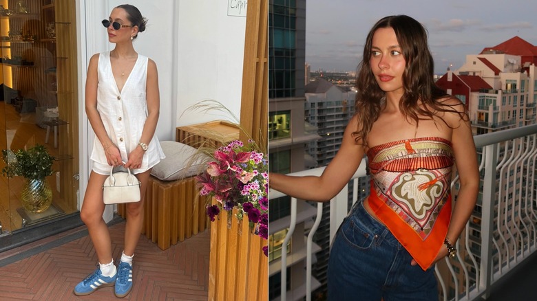 Images côte à côte de Natasha Bure en 2024