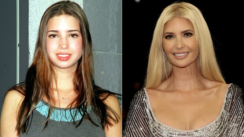 Ivanka Trump avec sa couleur de cheveux naturelle et son blond platine