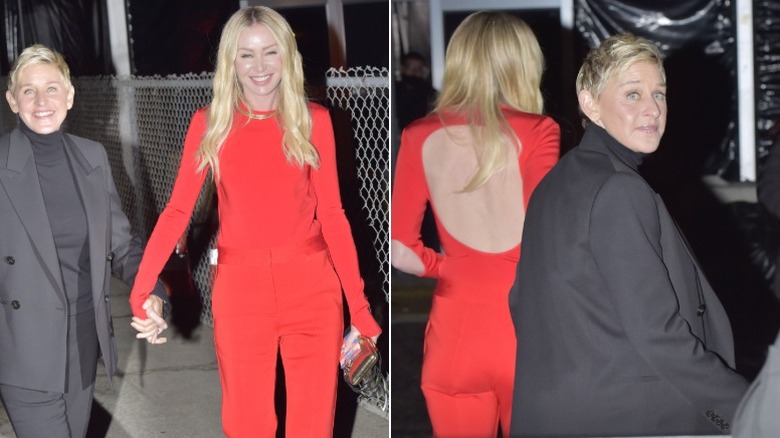 Ellen DeGeneres et Portia de Rossi devant un événement à Los Angeles
