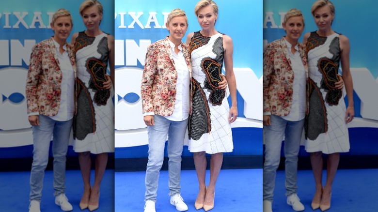 Ellen DeGeneres et Portia de Rossi à la première de Finding Dory à Londres