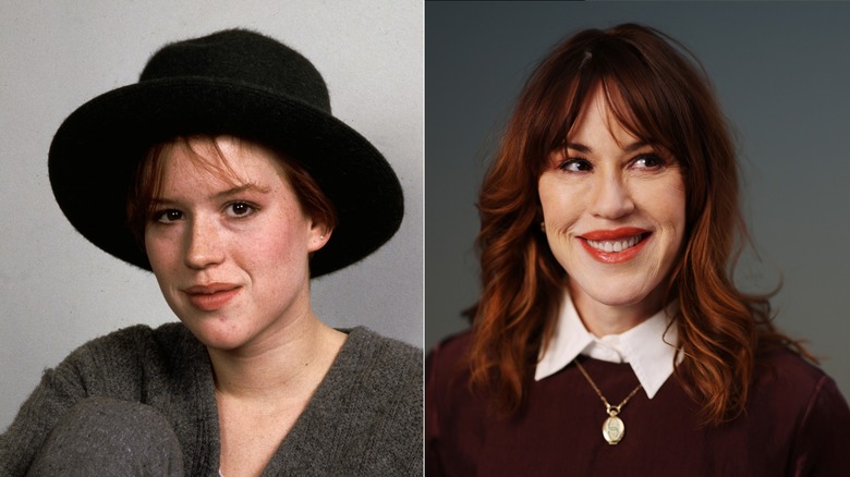 Molly Ringwald lors d'une séance photo en janvier 1985 et à Sundance en janvier 2026