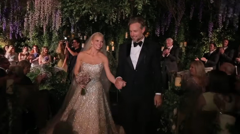 Jessica Simpson et Eric Johnson à leur mariage
