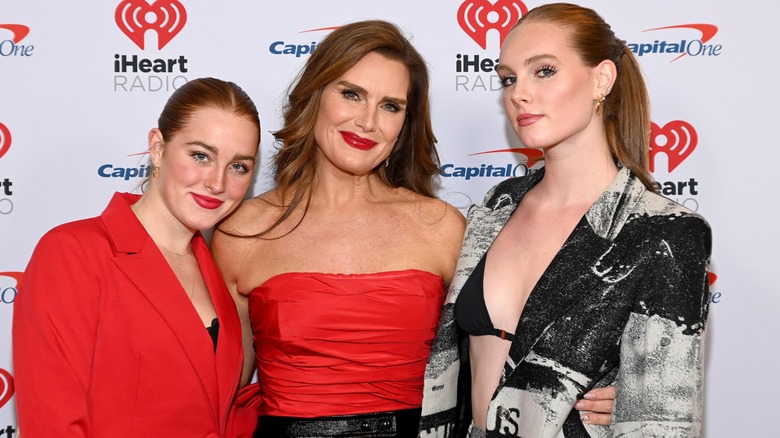 Brooke Shields avec sa fille Grier et Rowan Henchy