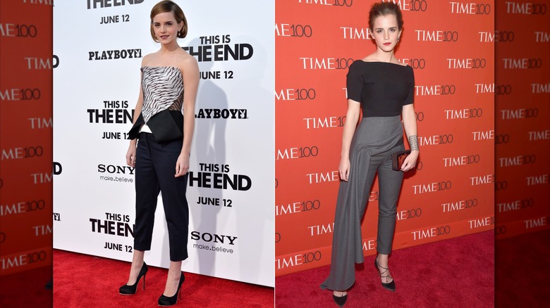 Emma Watson en 2013 et 2015