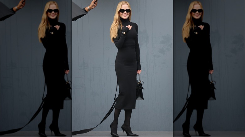 Nicole Kidman en noir en septembre 2025