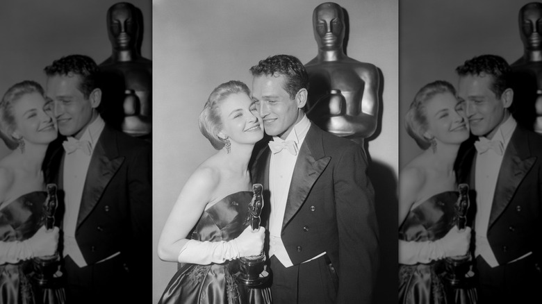 Joanne Woodward et Paul Newman aux Oscars 1958