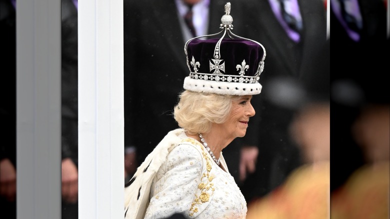 La reine Camilla lors du couronnement du roi Charles en 2023.