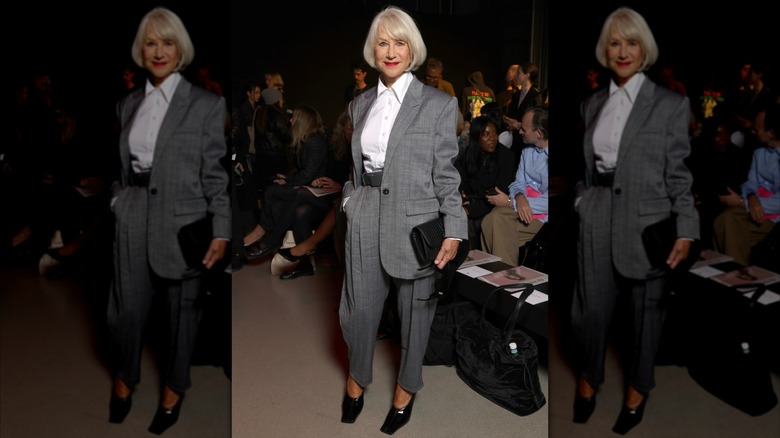 Helen Mirren au défilé femme printemps/été Stella McCartney lors de la Fashion Week de Paris en septembre 2025