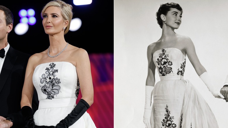 Ivanka Trump en 2025 et Audrey Hepburn en 