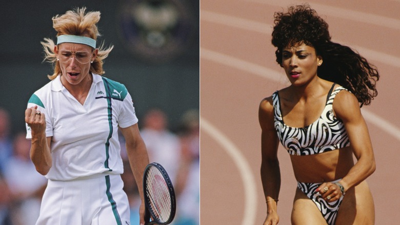 Aux côtés de Martina Navratilova et Florence Griffith Joyner dans les années 1980