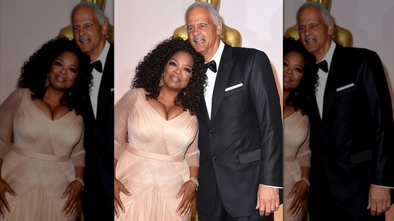 Oprah Winfrey et Stedman Graham aux Oscars 2015