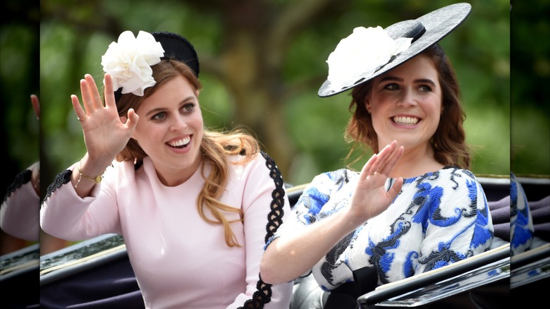 La princesse Eugénie et la princesse Béatrice à Trooping the Colour 2019.