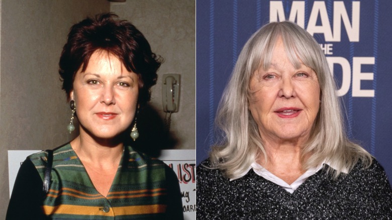 Susan Ruttan photographiée en 1990 (à gauche) et Susan Ruttan photographiée en 2024 (à droite)