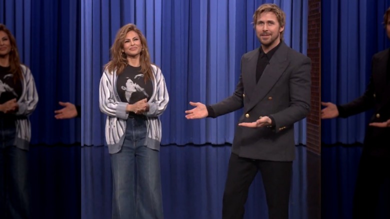 Eva Mendes et Ryan Gosling sur Jimmy Fallon le 5 mars 2026