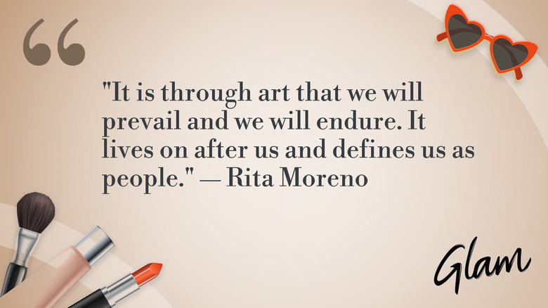 Une citation de Rita Moreno sur l'art.
