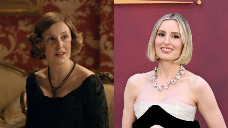 Laura Carmichael avec un carré