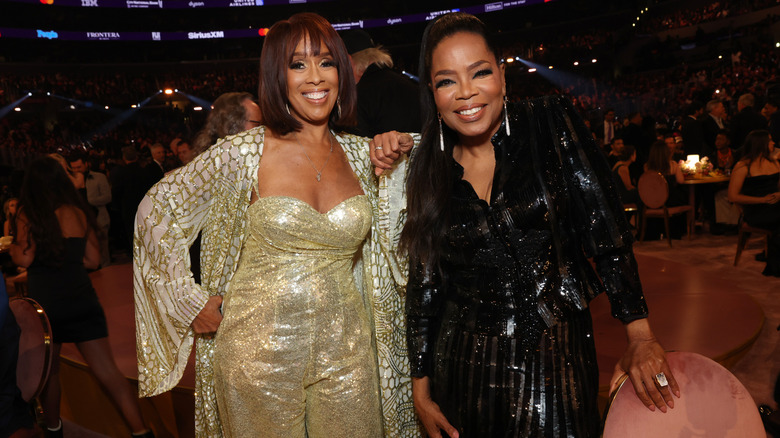 Gayle King et Oprah Winfrey à la 66e cérémonie des Grammy Awards