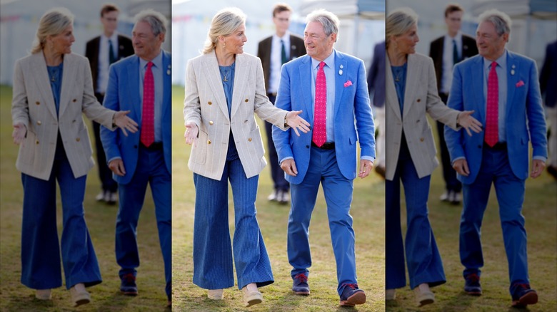 Sophie, duchesse d'Édimbourg et Alan Titchmarsh au Royal Windsor Flower Show le 5 juin 2026.