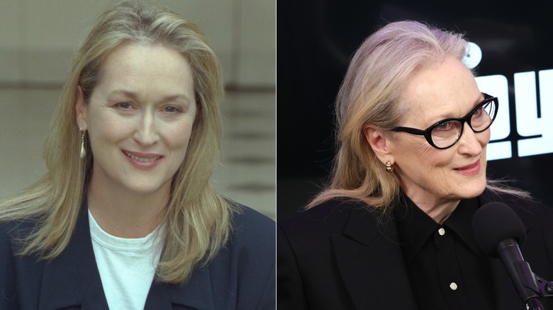 Helen Mirren aux cheveux blonds en 1999 et aux cheveux blonds grisonnants en 2026