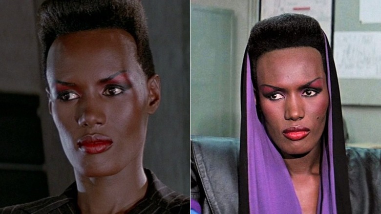 Photos côte à côte de Grace Jones dans 