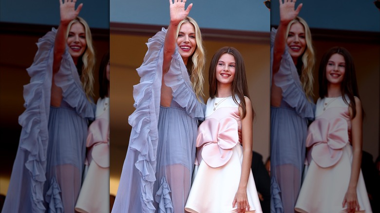 Sienna Miller et sa fille Marlowe en 2024