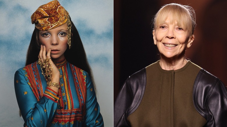 Penelope Tree dans les années 60 (à gauche) et Penelope Tree en 2026 (à droite)