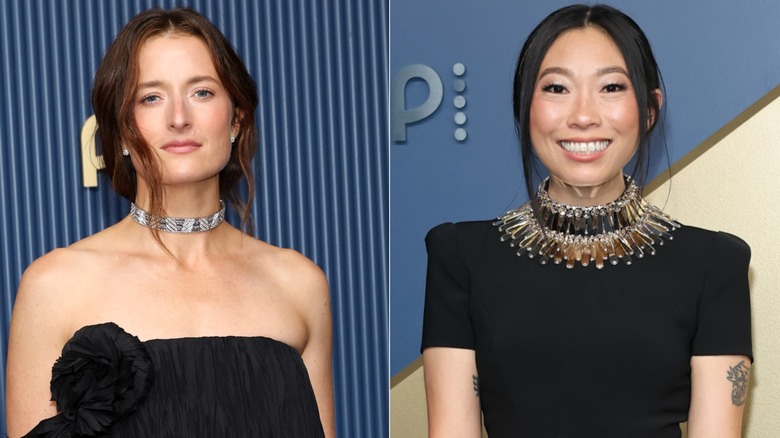Grace Gummer et Awkwafina en ras-de-cou aux Emmys 2026