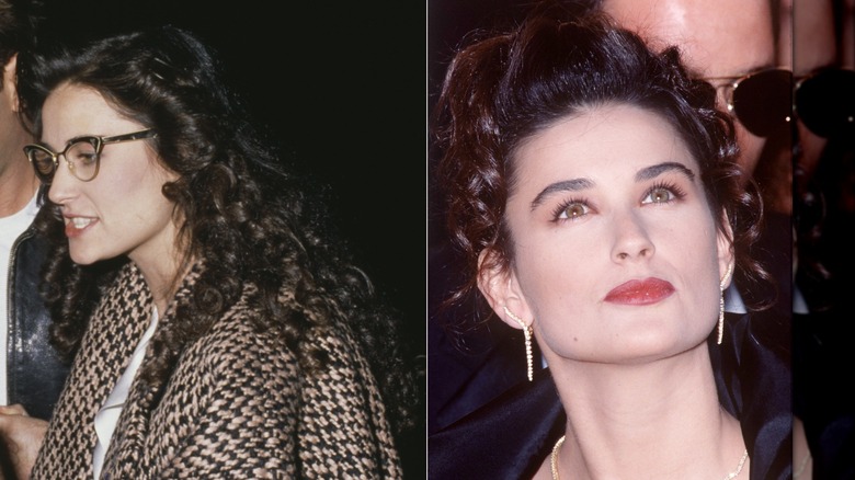 Demi Moore au "Samedi soir en direct" after-party à New York en novembre 1988 / Demi Moore assiste à Irving "Rapidement" Soirée des Oscars de Lazar à West Hollywood en mars 1989