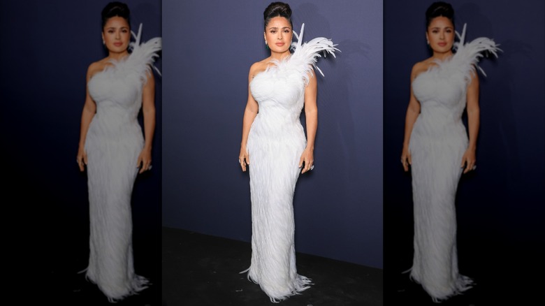 Salma Hayek à la cérémonie des Kering Women in Motion Awards 2026 lors du 79e Festival de Cannes en France, en mai 2026.