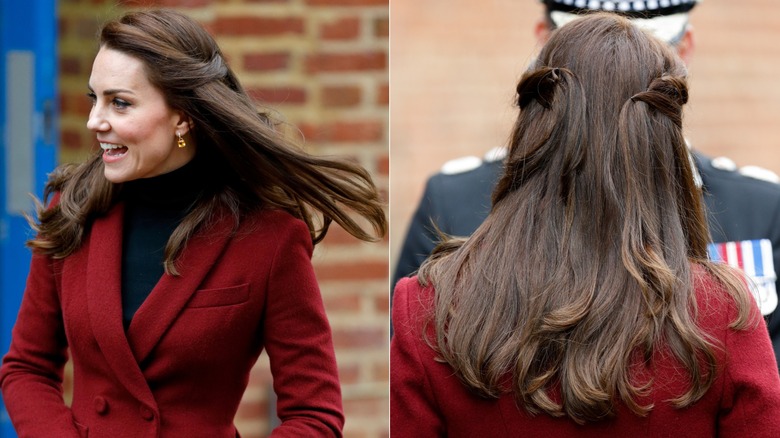 Kate Middleton aux cheveux raides et aux yeux charbonneux en novembre 2013