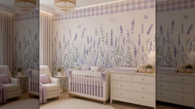 Chambre de bébé lavande