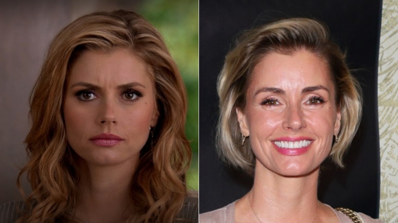 Brianna Brown avec de longs cheveux ondulés et un carré